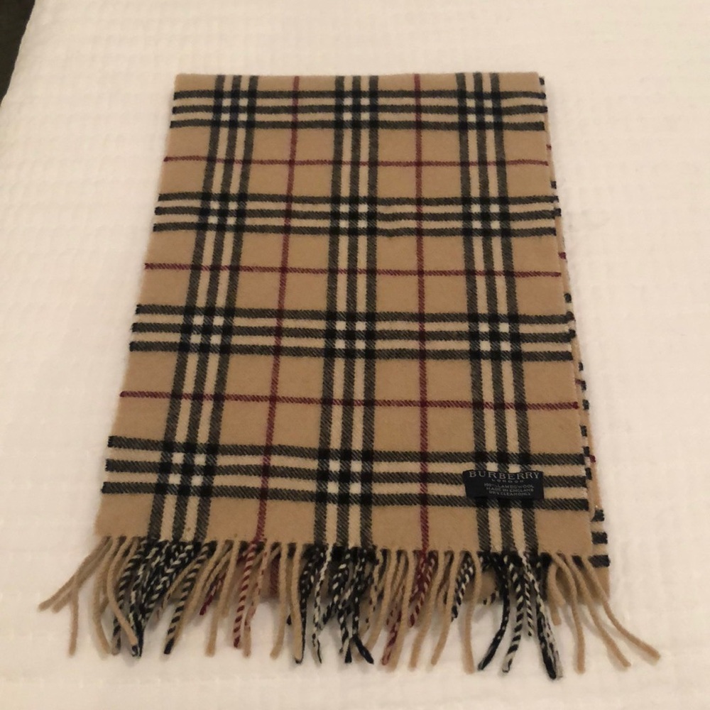 Burberry scarf - classic vintage wool scarf